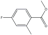 methyl 4-fluoro-2-methylbenzoate 结构式