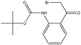 tert-butyl 2-(2-bromoacetyl)phenylcarbamate 结构式