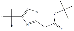 tert-butyl 2-(4-(trifluoromethyl)thiazol-2-yl)acetate 结构式