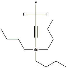 tributyl(3,3,3-trifluoroprop-1-ynyl)stannane 结构式