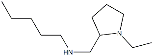 [(1-ethylpyrrolidin-2-yl)methyl](pentyl)amine 结构式