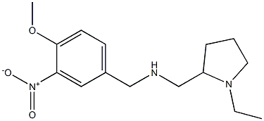 [(1-ethylpyrrolidin-2-yl)methyl][(4-methoxy-3-nitrophenyl)methyl]amine 结构式
