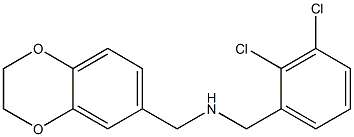 [(2,3-dichlorophenyl)methyl](2,3-dihydro-1,4-benzodioxin-6-ylmethyl)amine 结构式