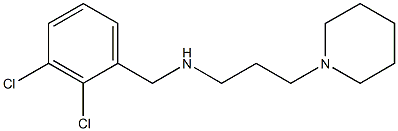 [(2,3-dichlorophenyl)methyl][3-(piperidin-1-yl)propyl]amine 结构式