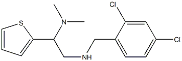 [(2,4-dichlorophenyl)methyl][2-(dimethylamino)-2-(thiophen-2-yl)ethyl]amine 结构式