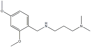 [(2,4-dimethoxyphenyl)methyl][3-(dimethylamino)propyl]amine 结构式