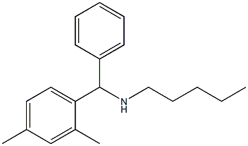 [(2,4-dimethylphenyl)(phenyl)methyl](pentyl)amine 结构式