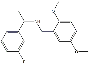 [(2,5-dimethoxyphenyl)methyl][1-(3-fluorophenyl)ethyl]amine 结构式