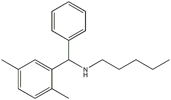 [(2,5-dimethylphenyl)(phenyl)methyl](pentyl)amine 结构式