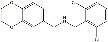 [(2,6-dichlorophenyl)methyl](2,3-dihydro-1,4-benzodioxin-6-ylmethyl)amine 结构式