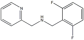 [(2,6-difluorophenyl)methyl](pyridin-2-ylmethyl)amine 结构式