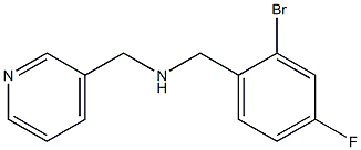 [(2-bromo-4-fluorophenyl)methyl](pyridin-3-ylmethyl)amine 结构式