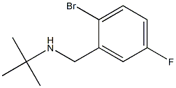 [(2-bromo-5-fluorophenyl)methyl](tert-butyl)amine 结构式