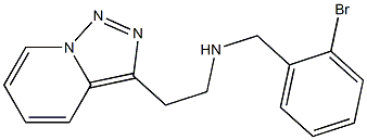[(2-bromophenyl)methyl](2-{[1,2,4]triazolo[3,4-a]pyridin-3-yl}ethyl)amine 结构式