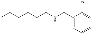 [(2-bromophenyl)methyl](hexyl)amine 结构式