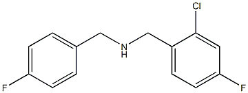 [(2-chloro-4-fluorophenyl)methyl][(4-fluorophenyl)methyl]amine 结构式