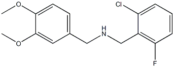 [(2-chloro-6-fluorophenyl)methyl][(3,4-dimethoxyphenyl)methyl]amine 结构式