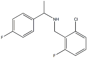 [(2-chloro-6-fluorophenyl)methyl][1-(4-fluorophenyl)ethyl]amine 结构式