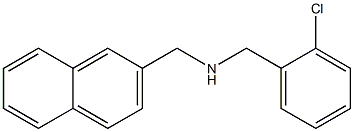 [(2-chlorophenyl)methyl](naphthalen-2-ylmethyl)amine 结构式