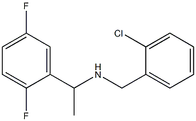 [(2-chlorophenyl)methyl][1-(2,5-difluorophenyl)ethyl]amine 结构式