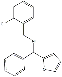 [(2-chlorophenyl)methyl][furan-2-yl(phenyl)methyl]amine 结构式