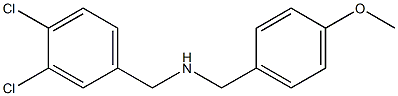 [(3,4-dichlorophenyl)methyl][(4-methoxyphenyl)methyl]amine 结构式