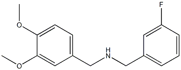 [(3,4-dimethoxyphenyl)methyl][(3-fluorophenyl)methyl]amine 结构式