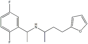 [1-(2,5-difluorophenyl)ethyl][4-(furan-2-yl)butan-2-yl]amine 结构式