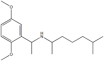 [1-(2,5-dimethoxyphenyl)ethyl](6-methylheptan-2-yl)amine 结构式