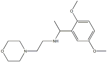 [1-(2,5-dimethoxyphenyl)ethyl][2-(morpholin-4-yl)ethyl]amine 结构式