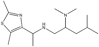 [1-(2,5-dimethyl-1,3-thiazol-4-yl)ethyl][2-(dimethylamino)-4-methylpentyl]amine 结构式