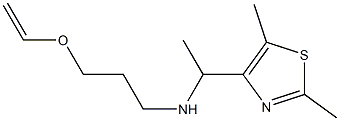 [1-(2,5-dimethyl-1,3-thiazol-4-yl)ethyl][3-(ethenyloxy)propyl]amine 结构式