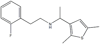 [1-(2,5-dimethylthiophen-3-yl)ethyl][2-(2-fluorophenyl)ethyl]amine 结构式