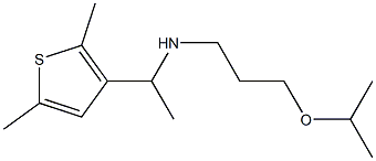 [1-(2,5-dimethylthiophen-3-yl)ethyl][3-(propan-2-yloxy)propyl]amine 结构式