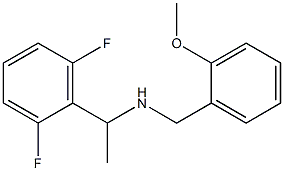 [1-(2,6-difluorophenyl)ethyl][(2-methoxyphenyl)methyl]amine 结构式