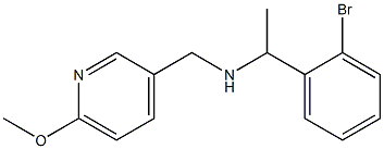 [1-(2-bromophenyl)ethyl][(6-methoxypyridin-3-yl)methyl]amine 结构式