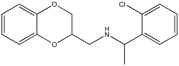 [1-(2-chlorophenyl)ethyl](2,3-dihydro-1,4-benzodioxin-2-ylmethyl)amine 结构式