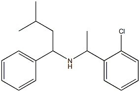 [1-(2-chlorophenyl)ethyl](3-methyl-1-phenylbutyl)amine 结构式
