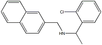 [1-(2-chlorophenyl)ethyl](naphthalen-2-ylmethyl)amine 结构式