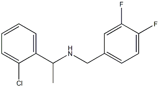 [1-(2-chlorophenyl)ethyl][(3,4-difluorophenyl)methyl]amine 结构式