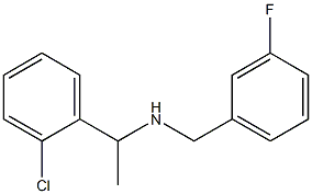 [1-(2-chlorophenyl)ethyl][(3-fluorophenyl)methyl]amine 结构式