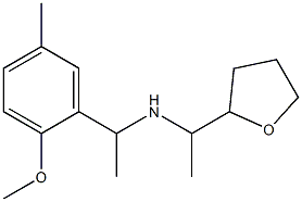 [1-(2-methoxy-5-methylphenyl)ethyl][1-(oxolan-2-yl)ethyl]amine 结构式