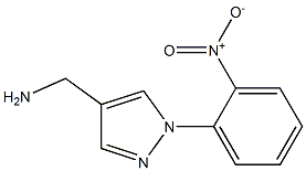 [1-(2-nitrophenyl)-1H-pyrazol-4-yl]methanamine 结构式