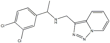 [1-(3,4-dichlorophenyl)ethyl]({[1,2,4]triazolo[3,4-a]pyridin-3-ylmethyl})amine 结构式