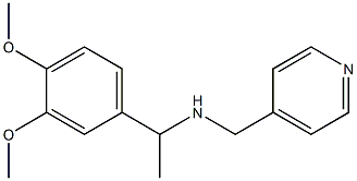 [1-(3,4-dimethoxyphenyl)ethyl](pyridin-4-ylmethyl)amine 结构式