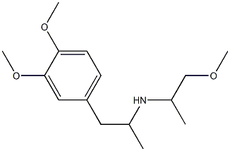 [1-(3,4-dimethoxyphenyl)propan-2-yl](1-methoxypropan-2-yl)amine 结构式
