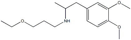 [1-(3,4-dimethoxyphenyl)propan-2-yl](3-ethoxypropyl)amine 结构式