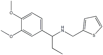 [1-(3,4-dimethoxyphenyl)propyl](thiophen-2-ylmethyl)amine 结构式