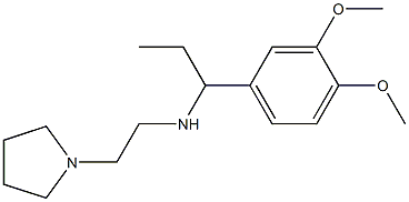 [1-(3,4-dimethoxyphenyl)propyl][2-(pyrrolidin-1-yl)ethyl]amine 结构式