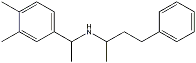 [1-(3,4-dimethylphenyl)ethyl](4-phenylbutan-2-yl)amine 结构式